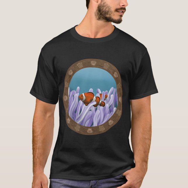 Clownfisk och havsanemon t shirt (Framsida)
