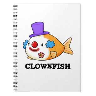 Clownfisk Rollig Djur Fisk Puns Anteckningsbok