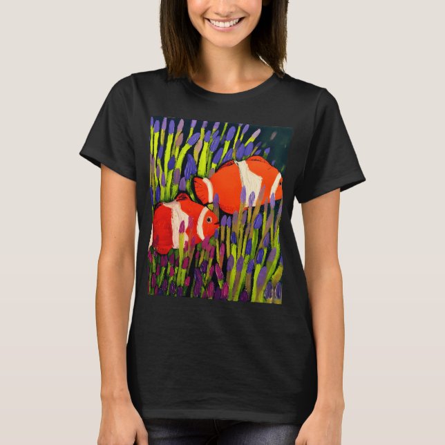 Clownfisk trädgård t shirt (Framsida)