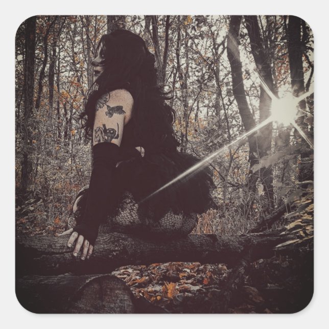 Clownin' Sticker Fyrkantigt Klistermärke (Framsida)