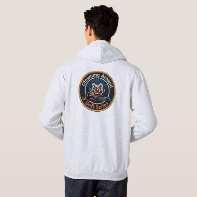 Clowning Around Drift-serien | Colorburst-logotyp Hoodie (Hel baksida)