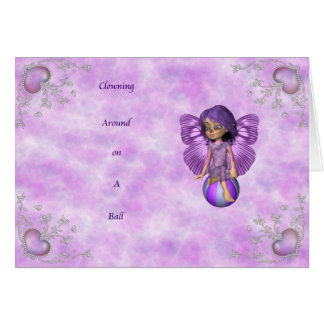 Clowning omkring hälsningskort