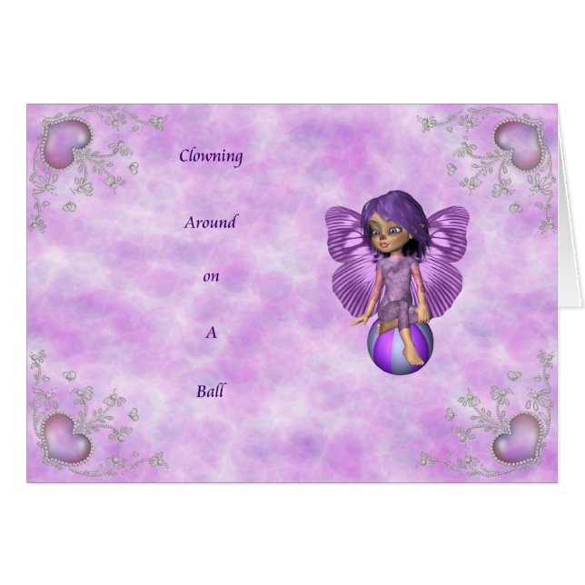 Clowning omkring hälsningskort (Framsidan Horizontal)