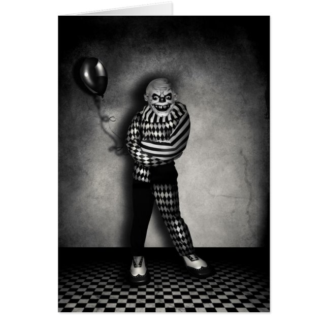 Clownlek Hälsningskort (Framsidan)