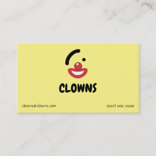 Clownlogotyper Visitkort
