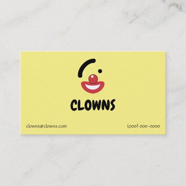 Clownlogotyper Visitkort (Framsida)