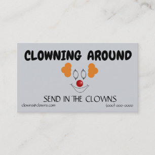 Clownlogotypermallar Visitkort