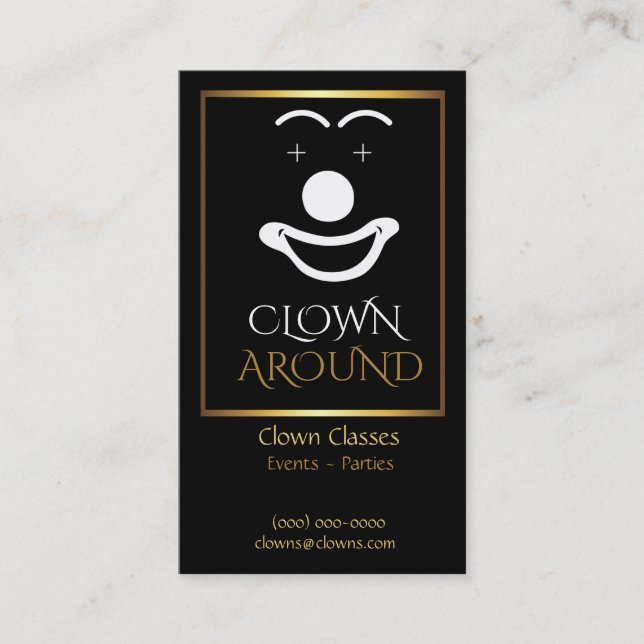Clownlogotypmall Visitkort (Framsida)
