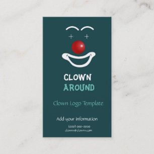Clownlogotypmall Visitkort