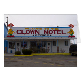 Clownmotell Hälsningskort