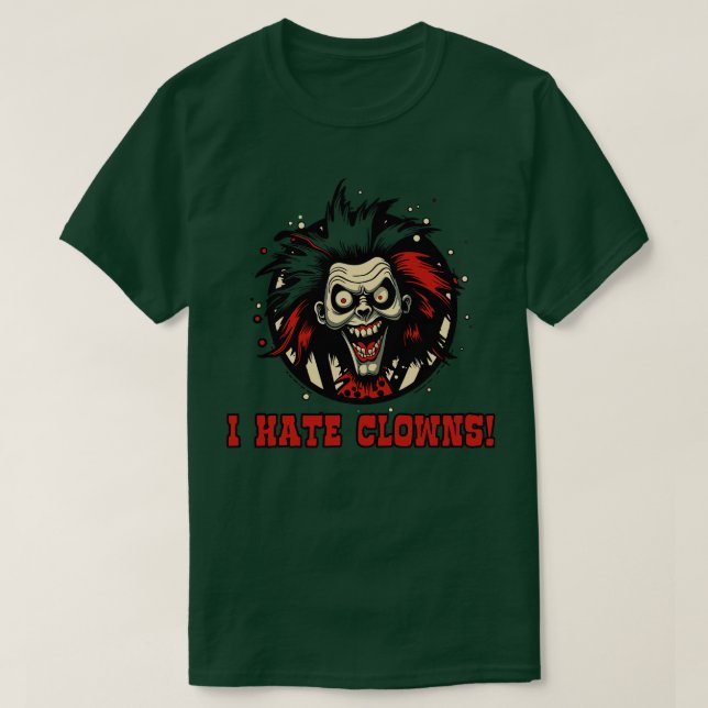 Clownofobia i hatclowner t shirt (Design framsida)