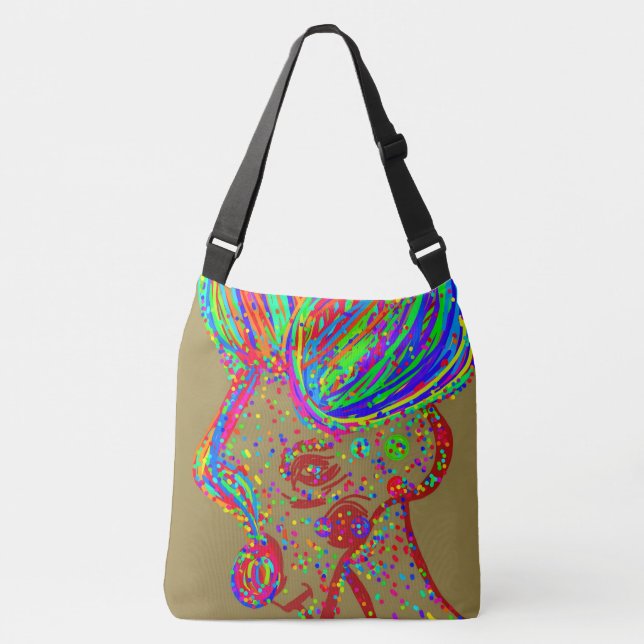 Clownren Crossbody-väska Axelväska (Framsida)