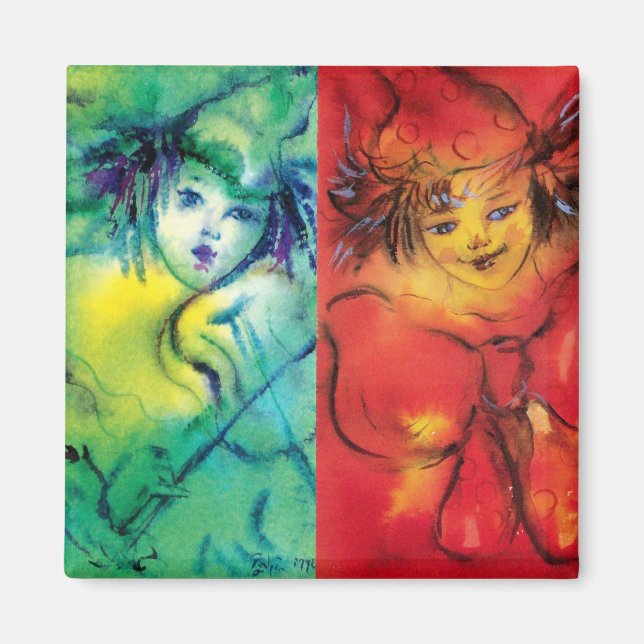 CLOWNS COLLECTION/Venetian Masquearde Boll Magnet (Framsidan)