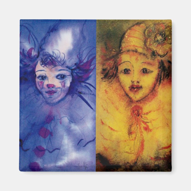 CLOWNS COLLECTION/Venetian Masquearde Boll Magnet (Framsidan)