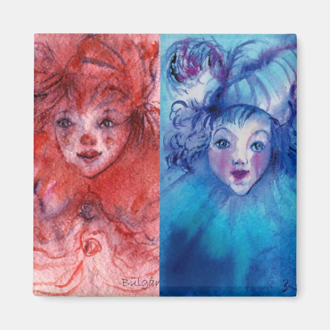 CLOWNS COLLECTION/Venetian Masquearde Boll Magnet (Framsidan)