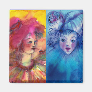 CLOWNS COLLECTION/Venetian Masquearde Boll Magnet