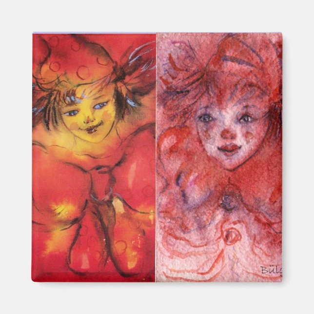 CLOWNS COLLECTION/Venetian Masquearde Boll Magnet (Framsidan)