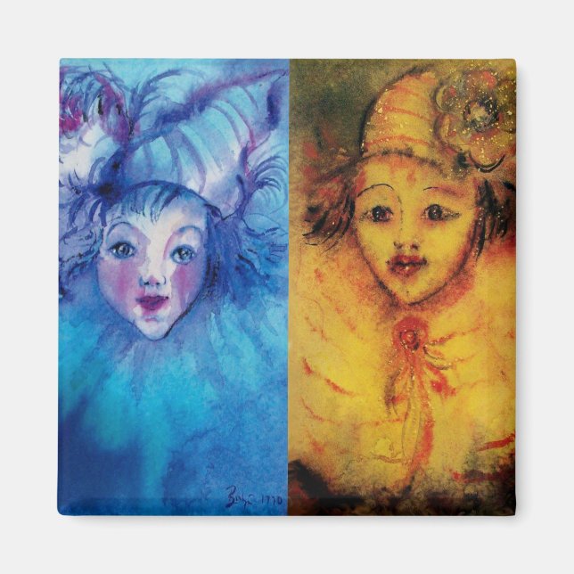 CLOWNS COLLECTION/Venetian Masquearde Boll Magnet (Framsidan)