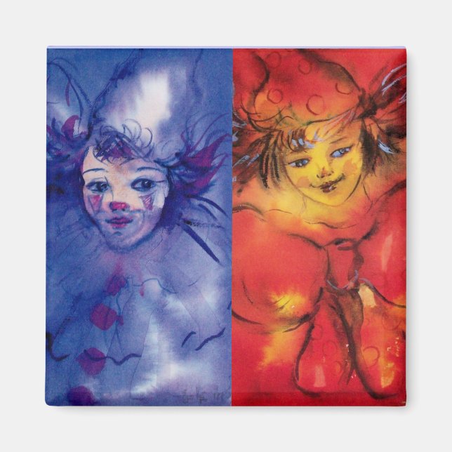 CLOWNS COLLECTION/Venetian Masquearde Boll Magnet (Framsidan)