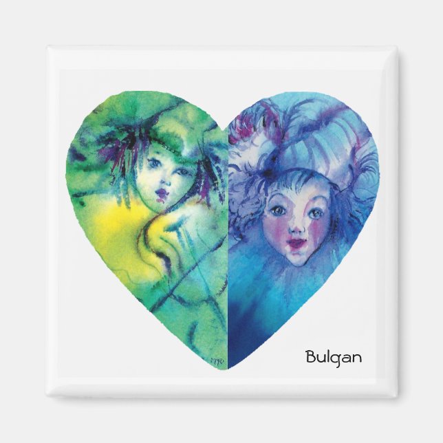 CLOWNS COLLECTION/Venetian Masquearde Boll Magnet (Framsidan)