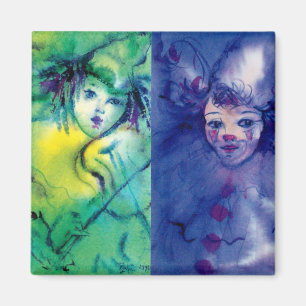 CLOWNS COLLECTION/Venetian Masquearde Boll Magnet