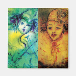 CLOWNS COLLECTION/Venetian Masquearde Boll Magnet