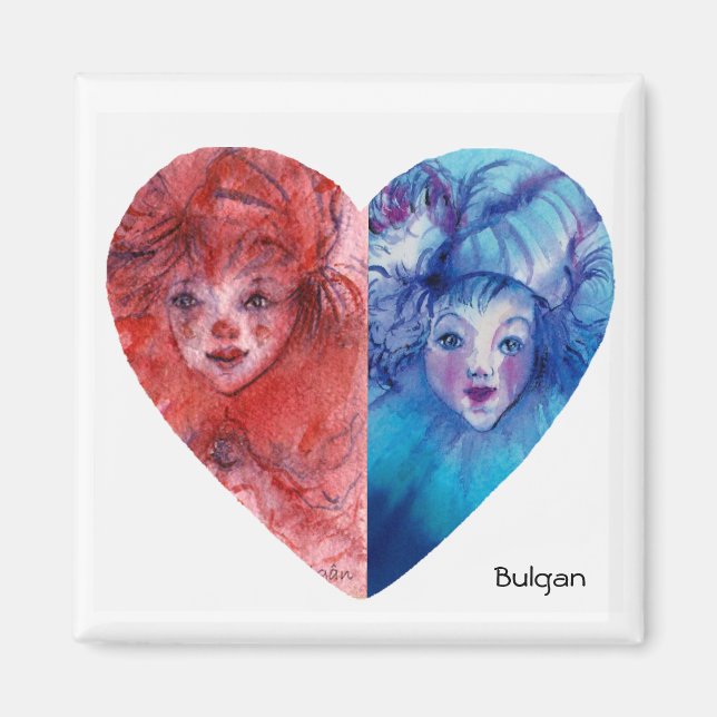 CLOWNS COLLECTION/Venetian Masquearde Boll Magnet (Framsidan)