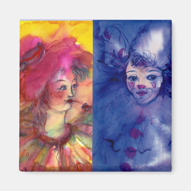 CLOWNS COLLECTION/Venetian Masquearde Boll Magnet (Framsidan)