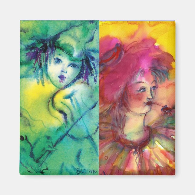 CLOWNS COLLECTION/Venetian Masquearde Boll Magnet (Framsidan)