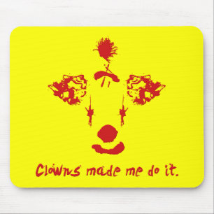 Clowns fick mig att göra det musmatta