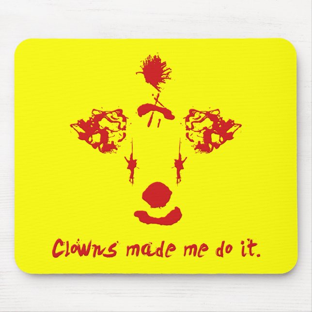Clowns fick mig att göra det musmatta (Framsidan)
