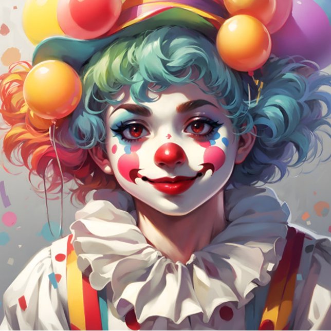 Clowns Födelsedagsfest Firande Slips (Skapare uppladdad)
