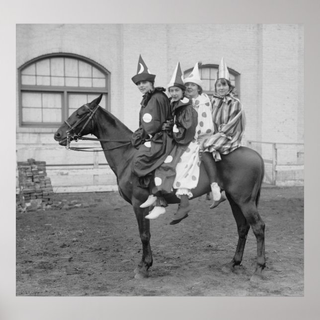 Clowns on a Horse, 1915 Poster (Framsidan)