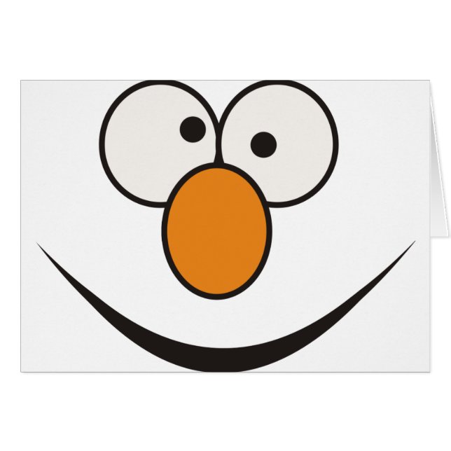 Clownsgesicht Hälsningskort (Framsidan Horizontal)