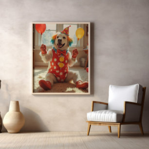Clownskor, peruk, vicka, repetera: Boop Poster