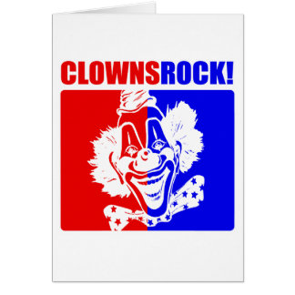 Clownsten! #2 hälsningskort