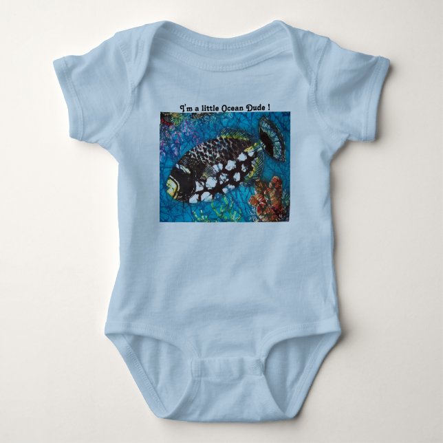 CLOWNTRIGGERFISH för BABY Tee (Framsida)