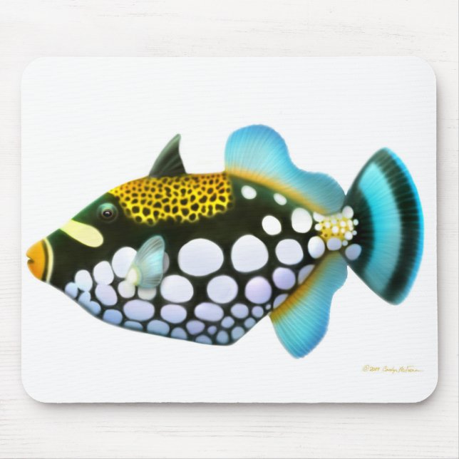 ClownTriggerfish Mousepad Musmatta (Framsidan)