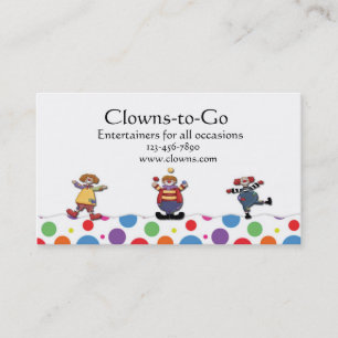 Clownvisitkort Visitkort