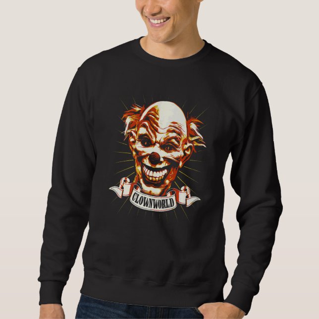 Clownworld Lång Ärmad Tröja (Framsida)