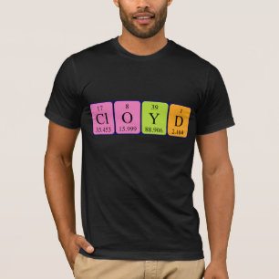 Cloyd Periodisk bord namn-skjorta T Shirt