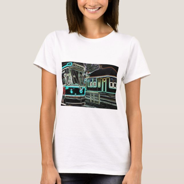 CLRV Neon på stn Women's Basic T-Shirt (Framsida)