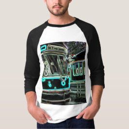 CLRV Neon vid Manar 3/4 Sleeve Raglan T- Shirt T Shirt