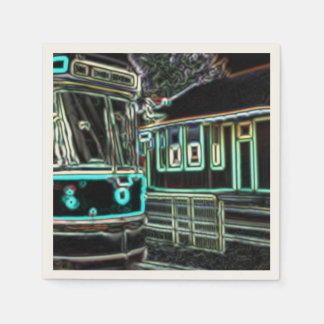 CLRV Neon vid stn Ecru Pappersservett (50 pk)