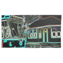 CLRV Neon vid stn Kung Storleka dubbla portväskor