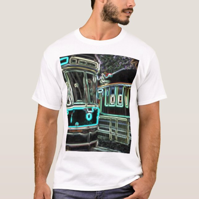 CLRV Neon vid stn Manar Basic T- Shirt T Shirt (Framsida)