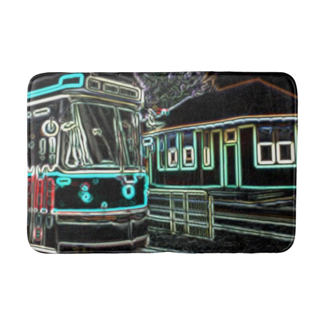 CLRV Neon vid stn Medium Bath Mat Badrumsmatta (Framsidan)