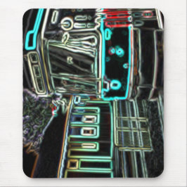 CLRV Neon vid stn Mousepad Musmatta