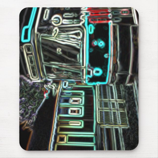 CLRV Neon vid stn Mousepad Musmatta (Framsidan)