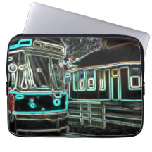 CLRV Neon vid stn Neoprene Laptop sleeve 13 tum